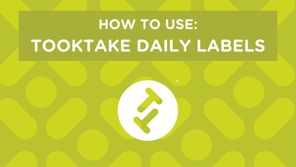 Tooktake Hourly Medication Reminder Labels - 3 Pack (12 Labels total)