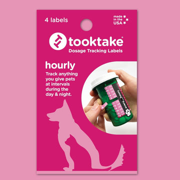 tooktakePETS - Hourly tooktake Labels for Pets - tooktake